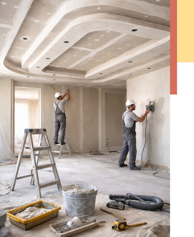 Многоуровневый потолок из гипсокартона в Урае от 782 руб. под ключ | ОТДЕЛОЧНИК-Урй