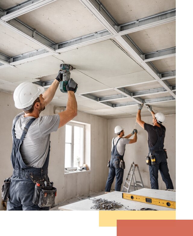 Кессонный потолок из гипсокартона под ключ в Урае