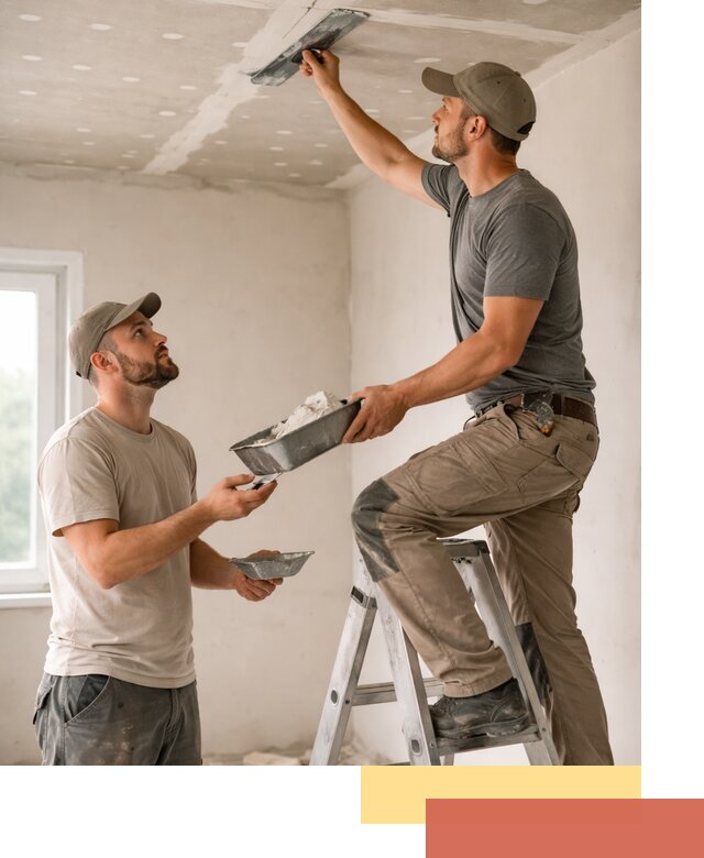 Шпаклевка потолка из гипсокартона в Урае качественно и быстро