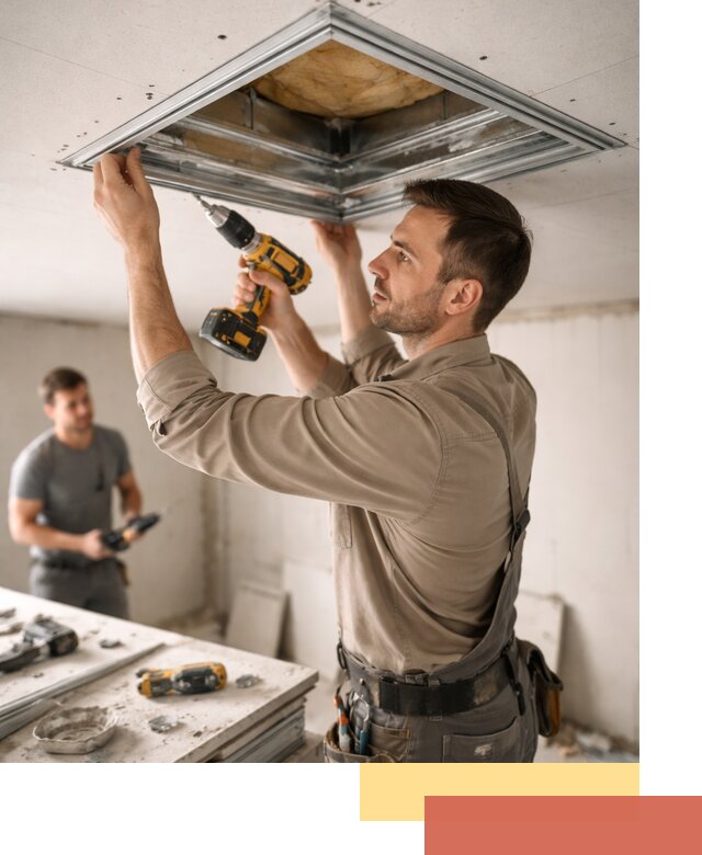 Монтаж люка в потолок из ГКЛ в Урае