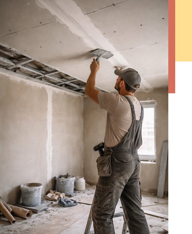 Ремонт потолка из гипсокартона в Урае от 677 руб./м² — быстро и недорого | ОТДЕЛОЧНИК-Урй