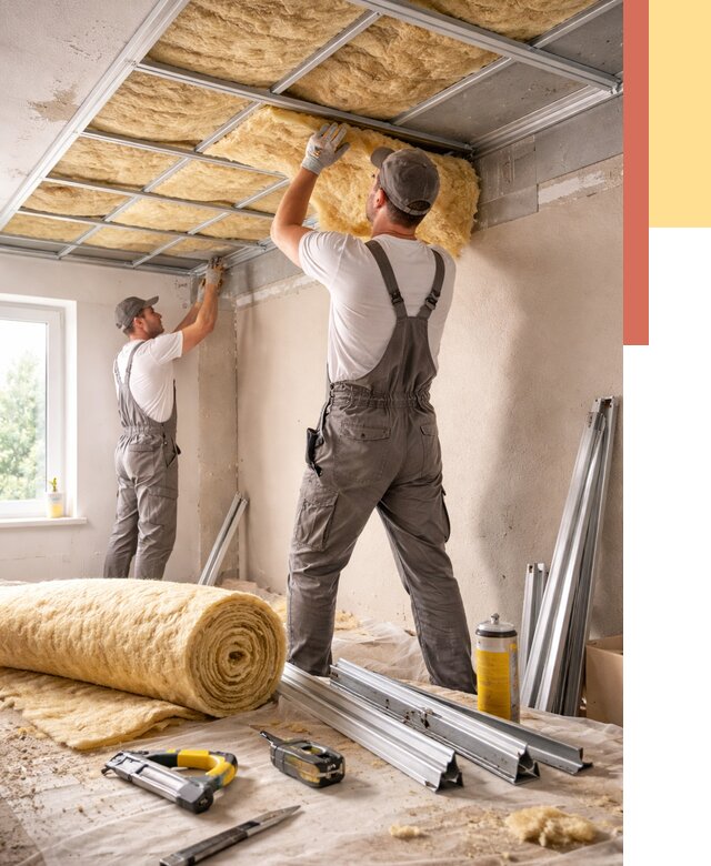 Утепление потолка в Урае от 7503 руб/м2 — недорого, быстро, под ключ | ОТДЕЛОЧНИК-Урй