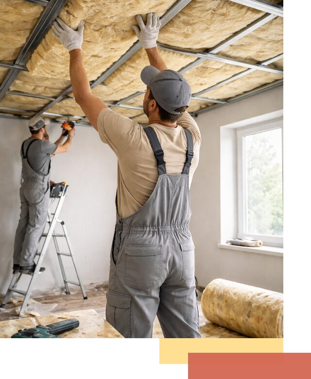 Утепление потолка под ключ в Урае качественно и быстро