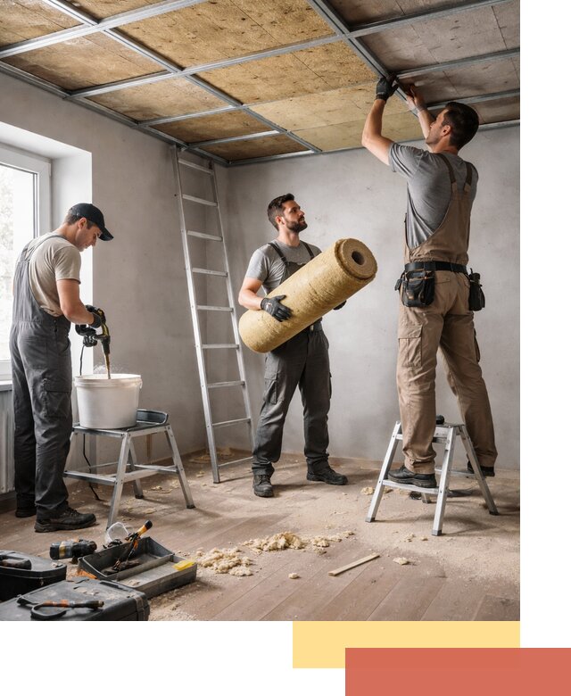 Шумоизоляция потолка в Урае: профессиональный монтаж и отделка