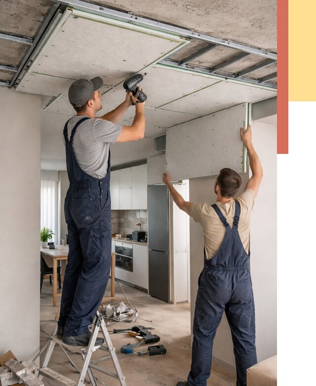 Шумоизоляция потолка панелями зипс в Урае от 1928 руб. под ключ | ОТДЕЛОЧНИК-Урй