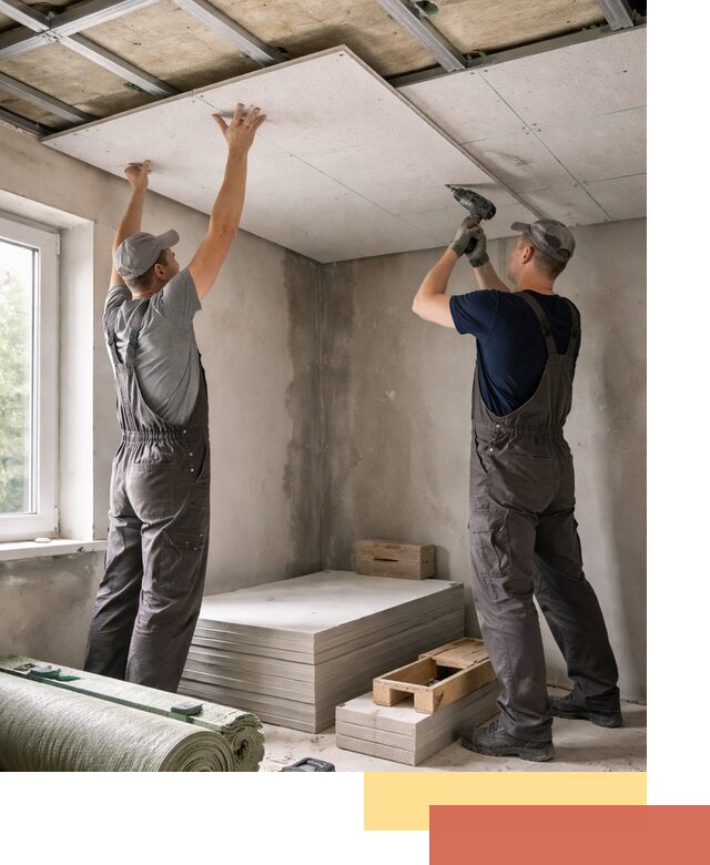 Шумоизоляция потолка панелями ЗИПС в Урае